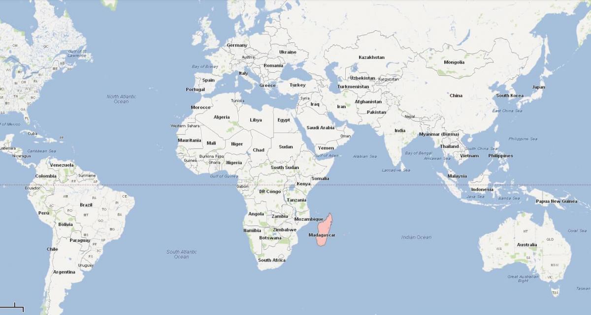 harta e Madagaskar hartë vendndodhjen e