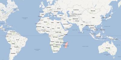Harta e Madagaskar hartë vendndodhjen e
