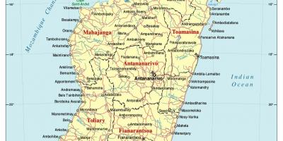 Harta e rrugës Madagaskar