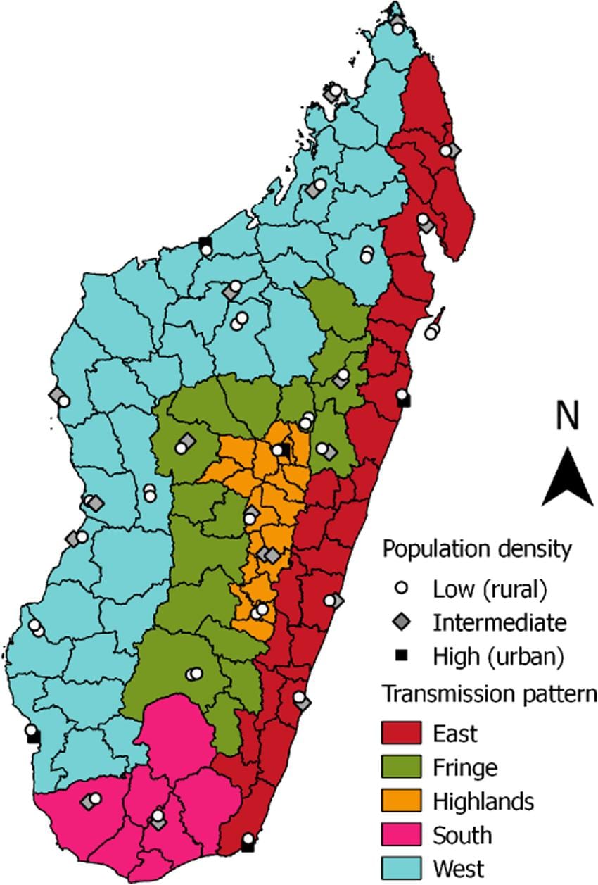 malaria Madagaskar hartë