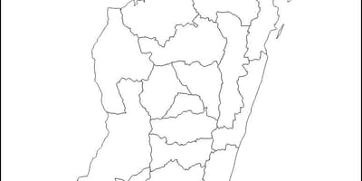 Madagaskar hartën skicë