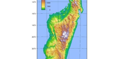 Harta e Madagaskar lartësi