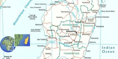 Harta e lumit Madagaskar